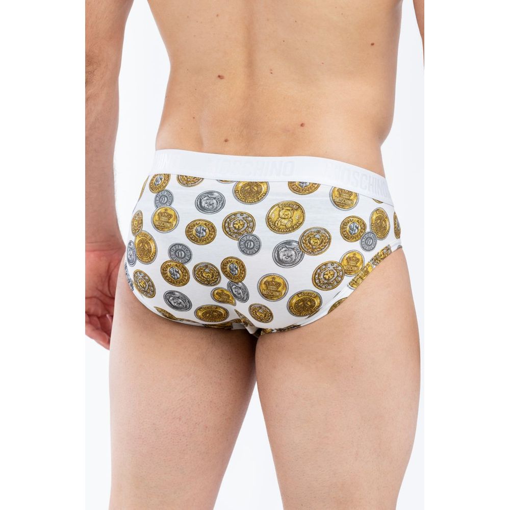 Moschino Weiße Baumwoll-Slips