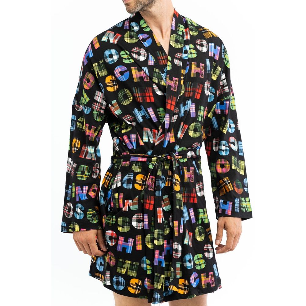 Moschino Mehrfarbiger Baumwoll-Bademantel