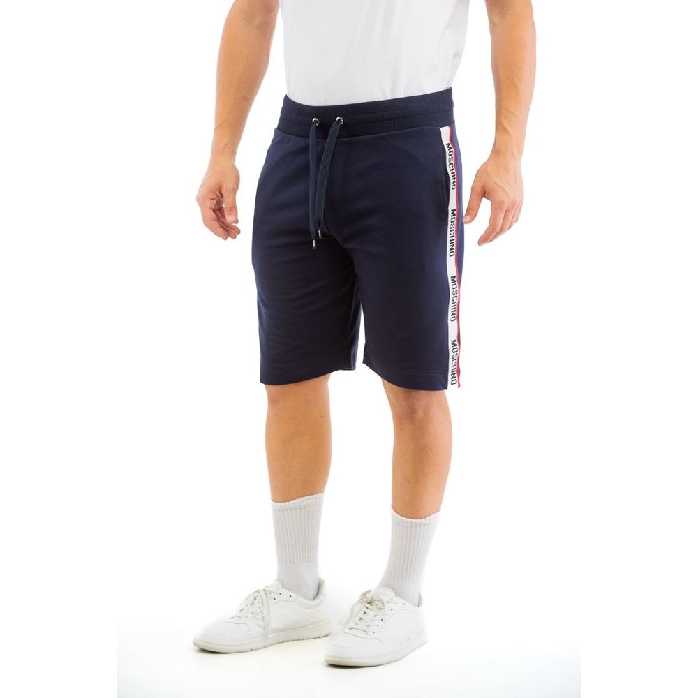 Moschino Blaue Baumwoll-Bermudashorts