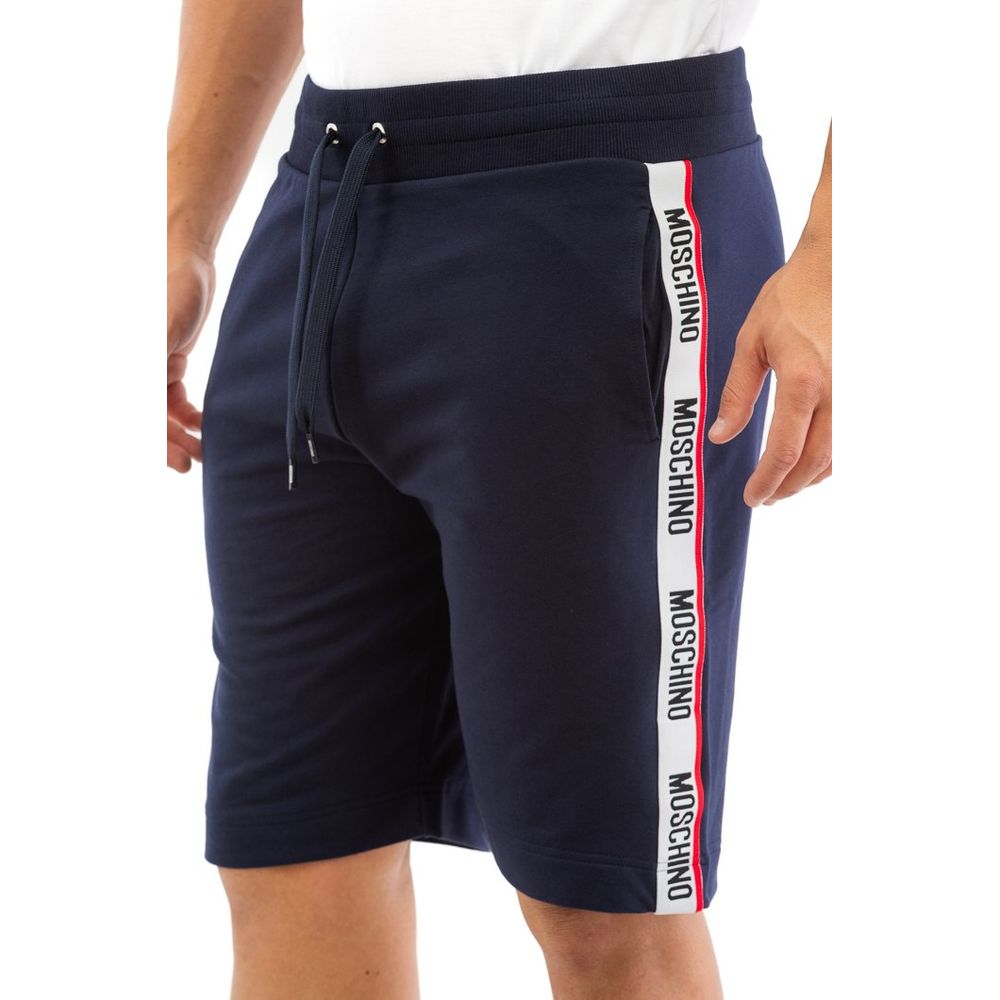 Moschino Blaue Baumwoll-Bermudashorts