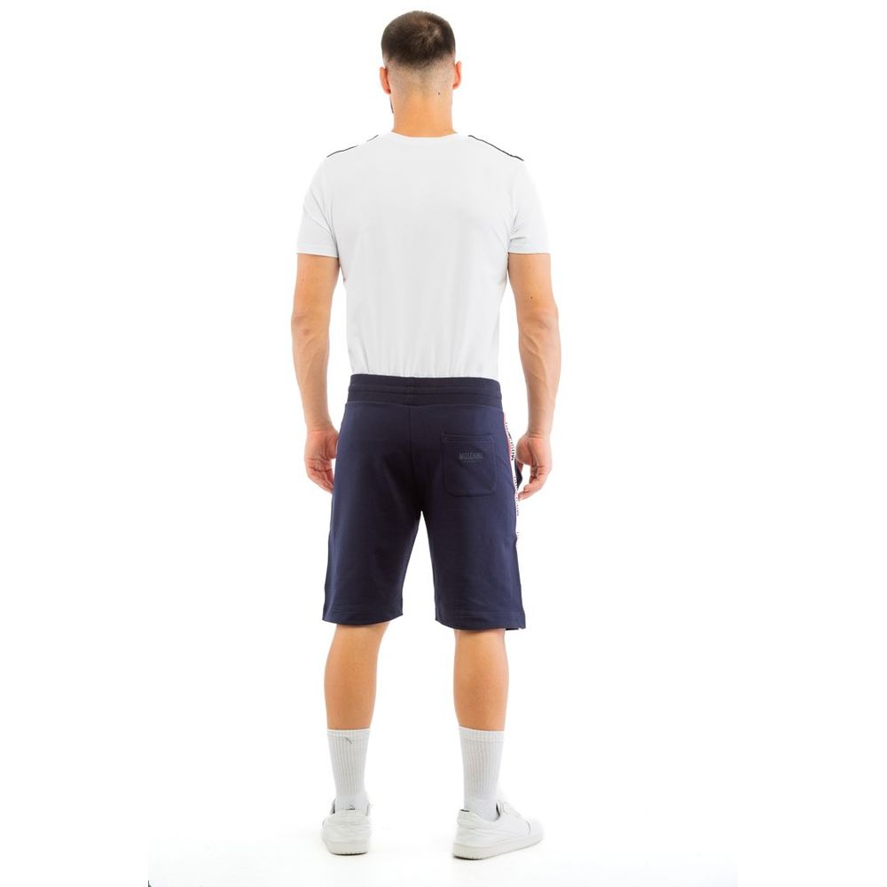 Moschino Blaue Baumwoll-Bermudashorts