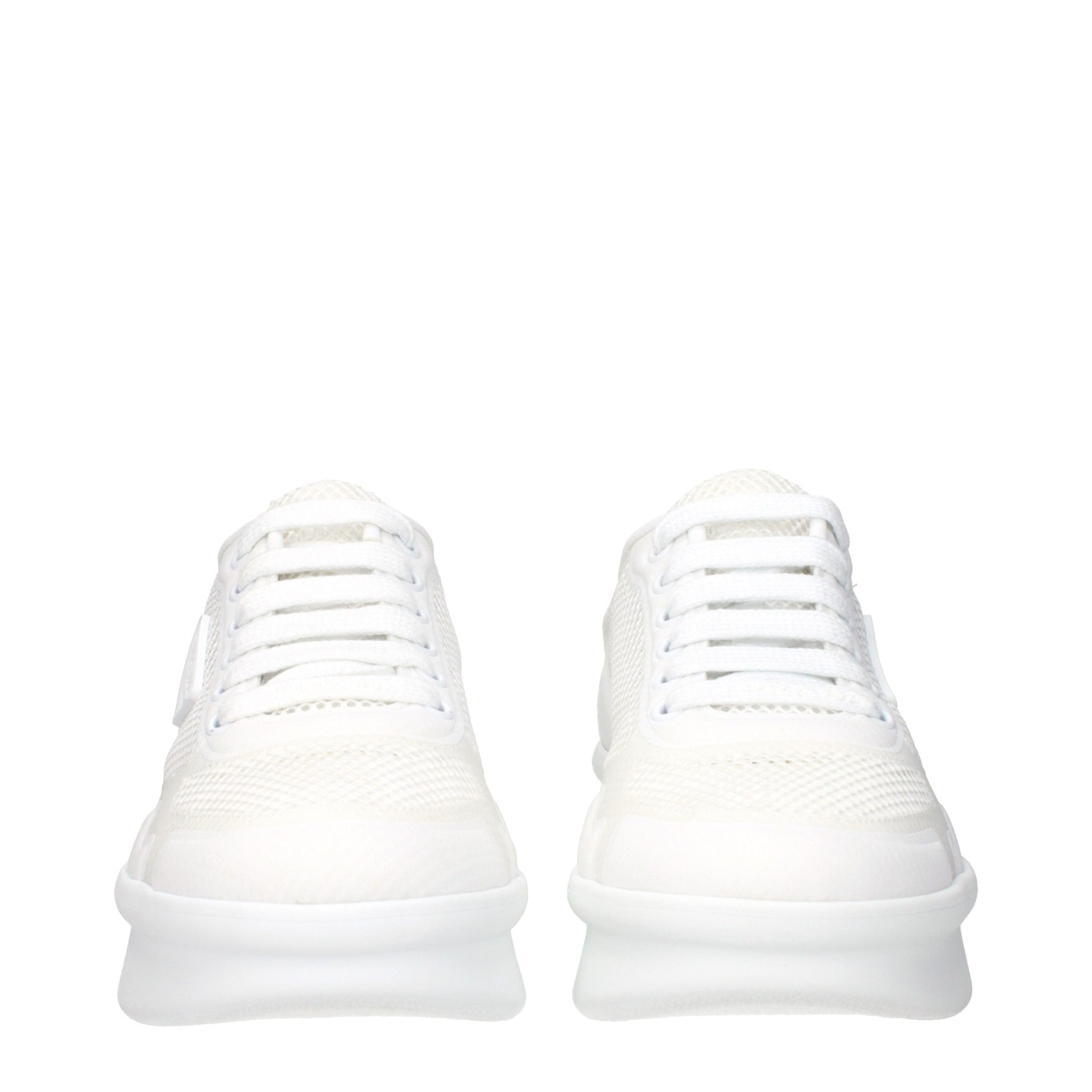 Prada Weiße Stoff-Sneaker