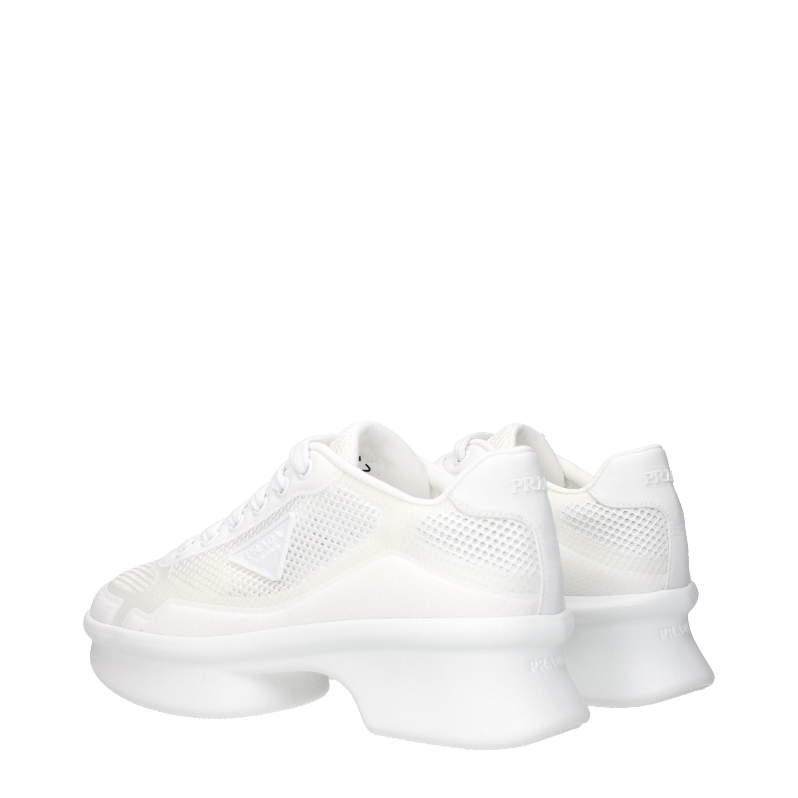 Prada Weiße Stoff-Sneaker