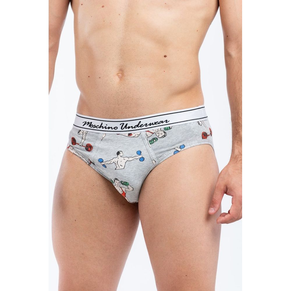 Moschino Graue Baumwoll-Slips