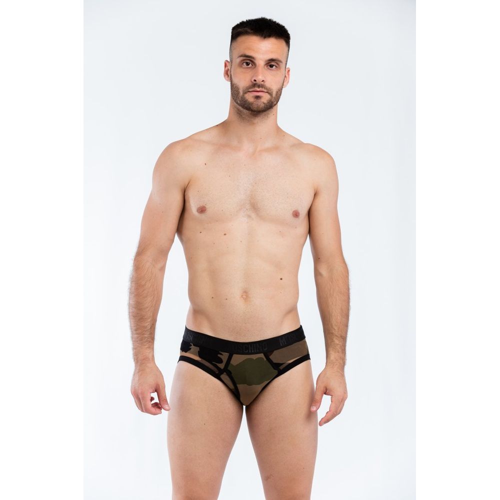 Moschino Grüner Polyamid-Slip