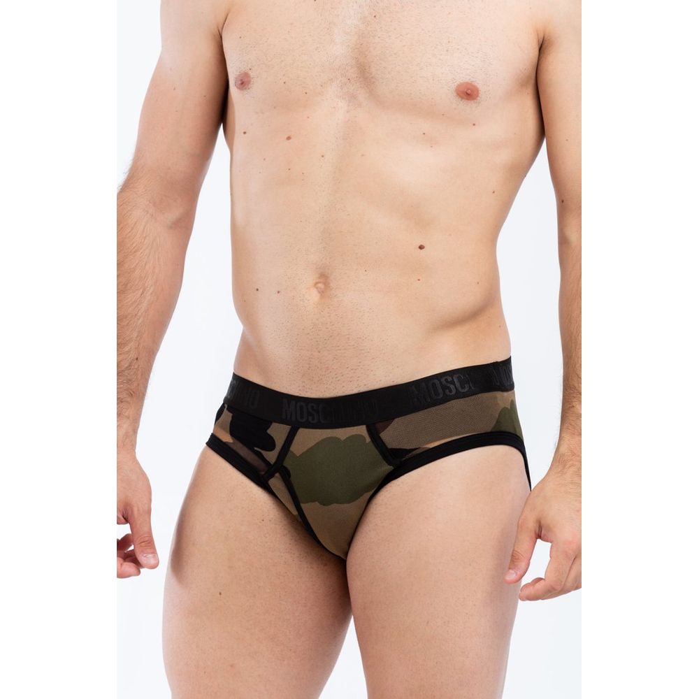 Moschino Grüner Polyamid-Slip