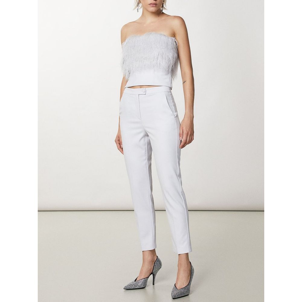 Patrizia Pepe Weiße Hose aus Polyester