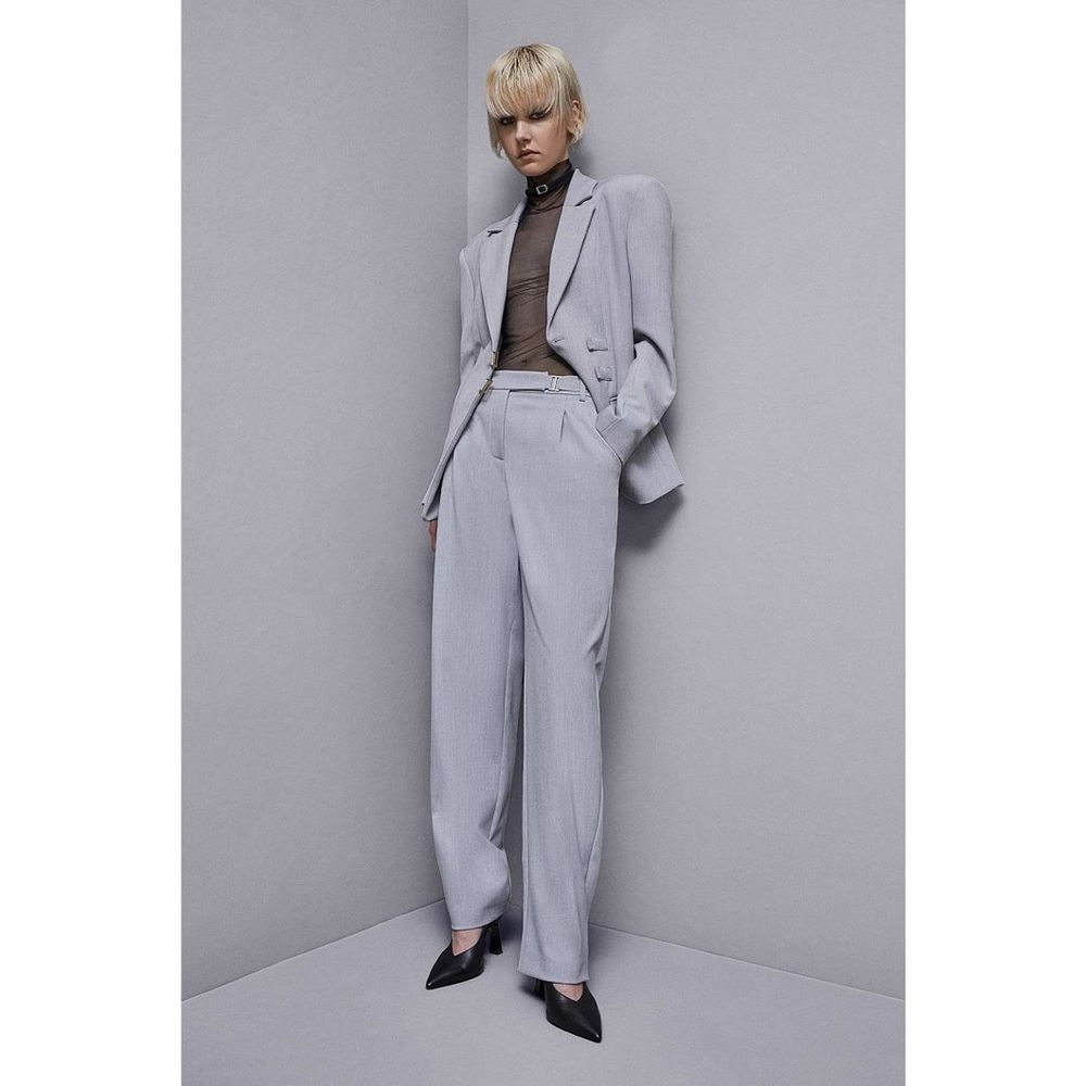 Patrizia Pepe Zweifarbiger Polyester-Blazer