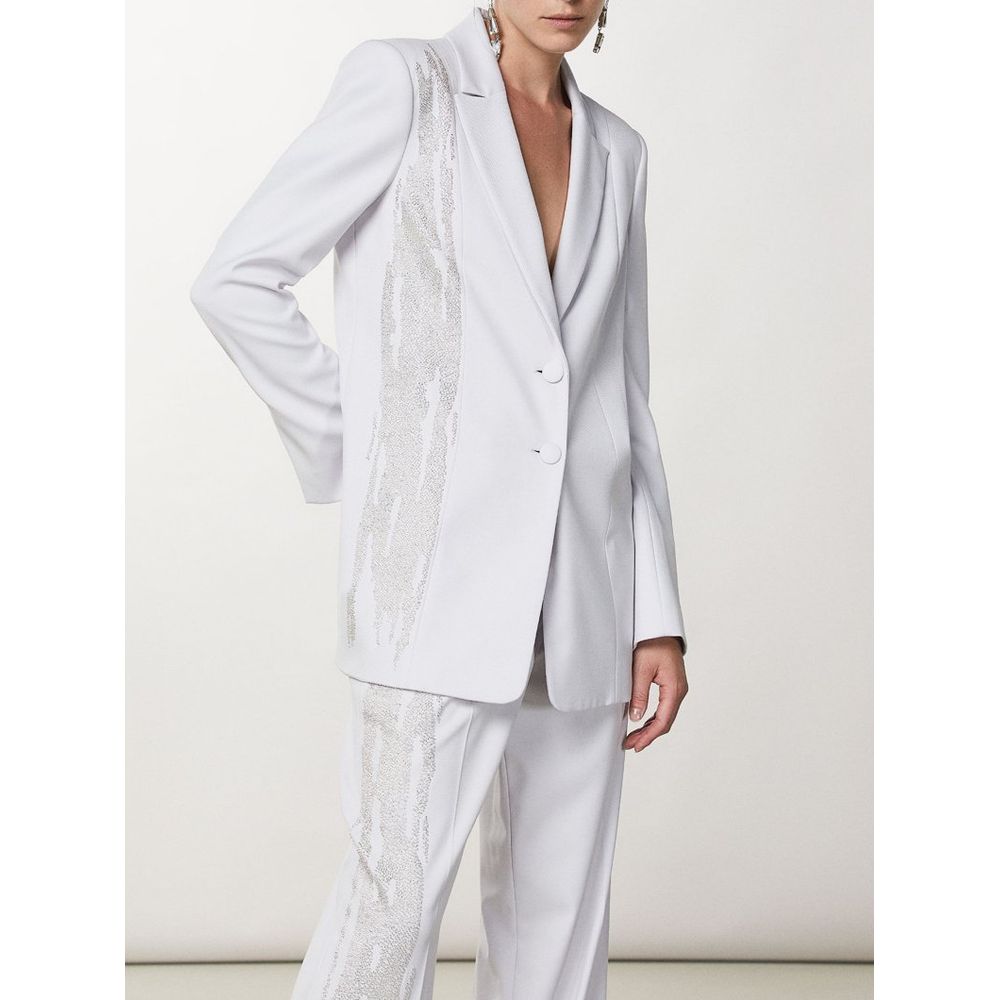 Patrizia Pepe Weißer Blazer aus Polyester