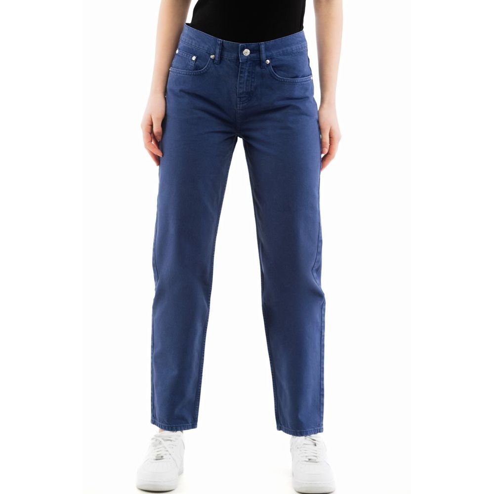 Moschino Blaue Jeans im geraden Schnitt aus Baumwolle