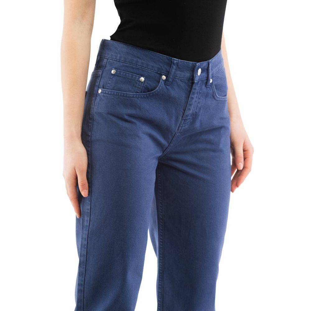 Moschino Blaue Jeans im geraden Schnitt aus Baumwolle