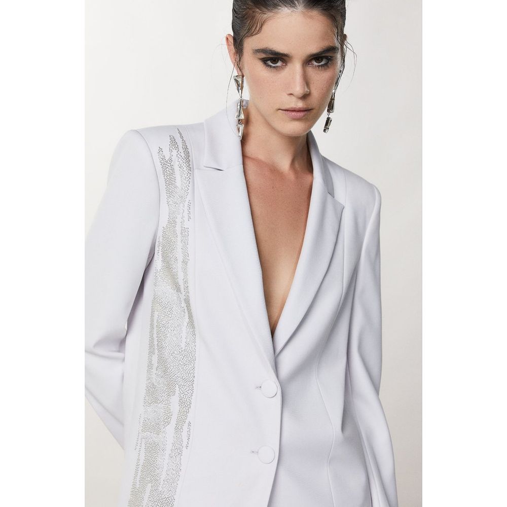 Patrizia Pepe Weißer Blazer aus Polyester