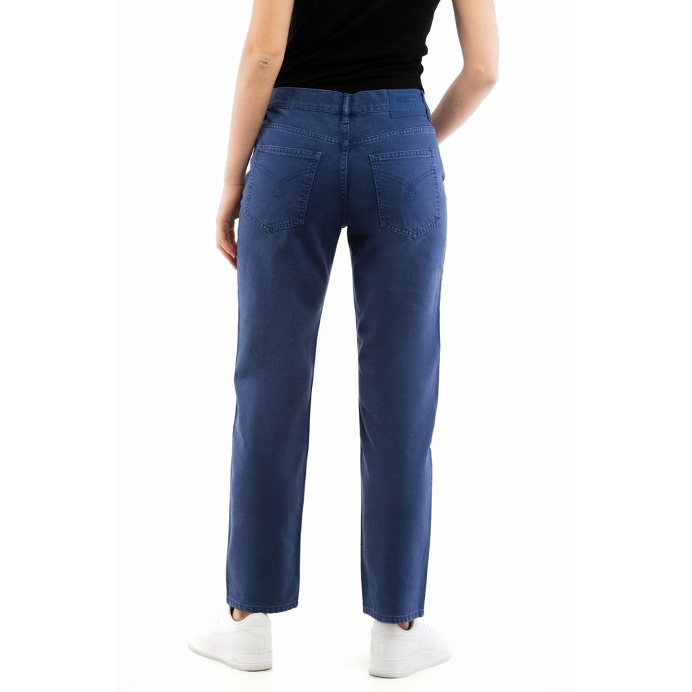 Moschino Blaue Jeans im geraden Schnitt aus Baumwolle