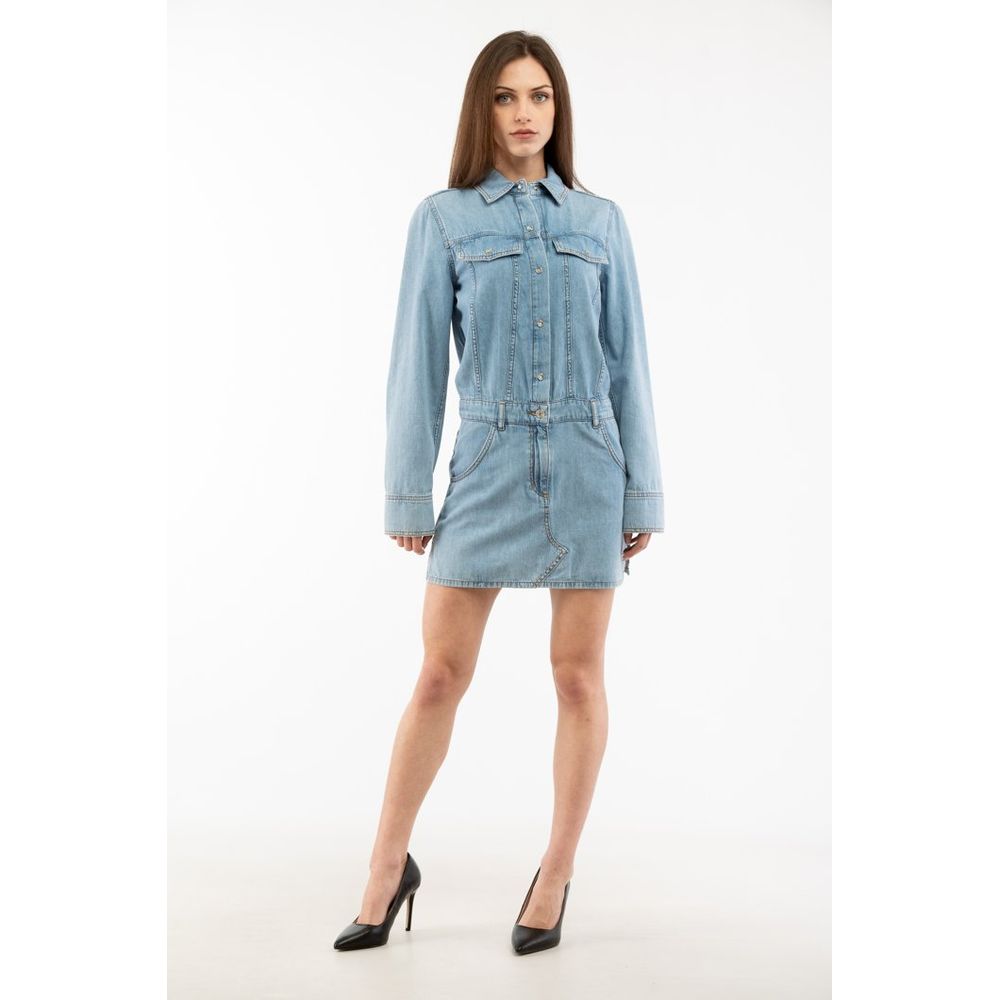 Moschino Mehrfarbiges Baumwoll-Freizeitkleid