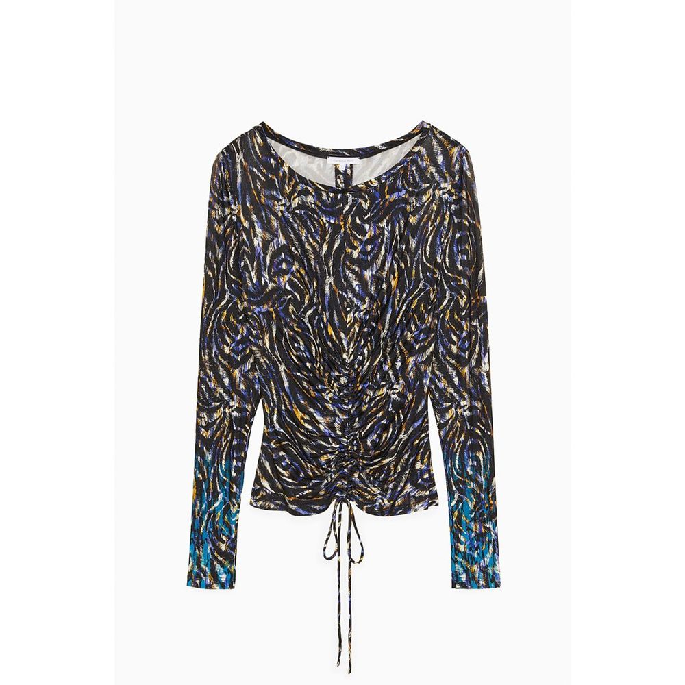 Patrizia Pepe Mehrfarbiges Langarmshirt aus Polyester