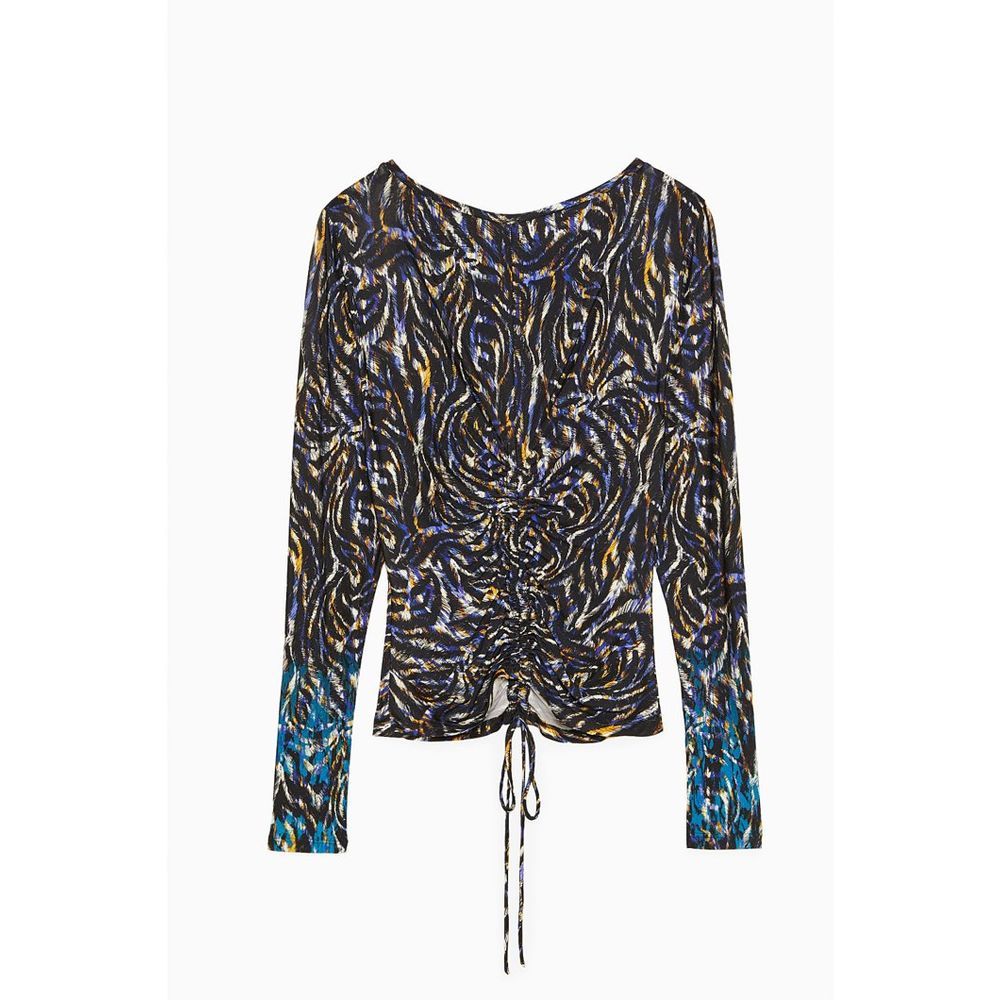 Patrizia Pepe Mehrfarbiges Langarmshirt aus Polyester