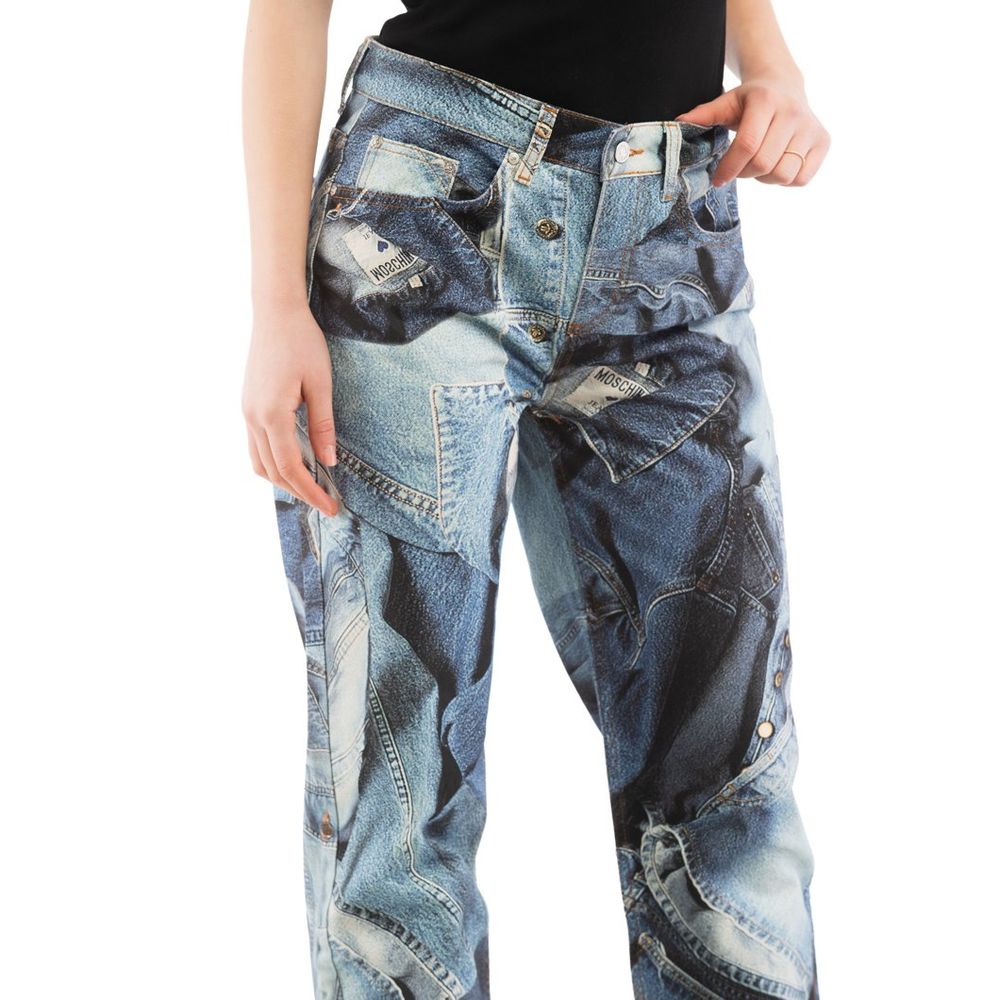 Moschino Mehrfarbige Jeans aus Baumwolle