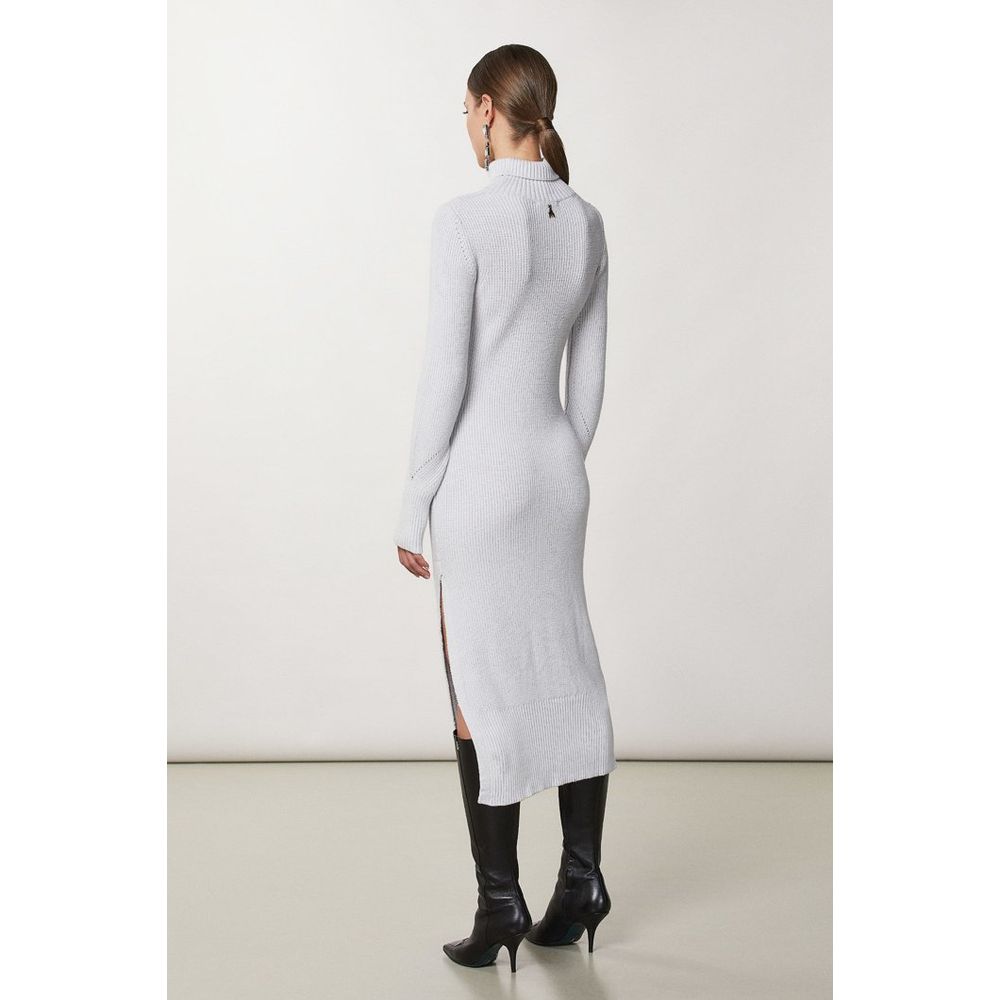Patrizia Pepe Weißes legeres Kleid aus Viskose
