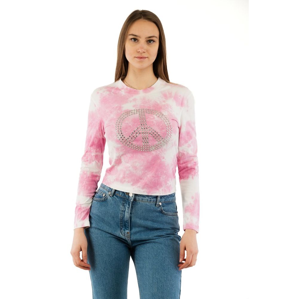Moschino Mehrfarbiges Baumwoll-Langarmshirt