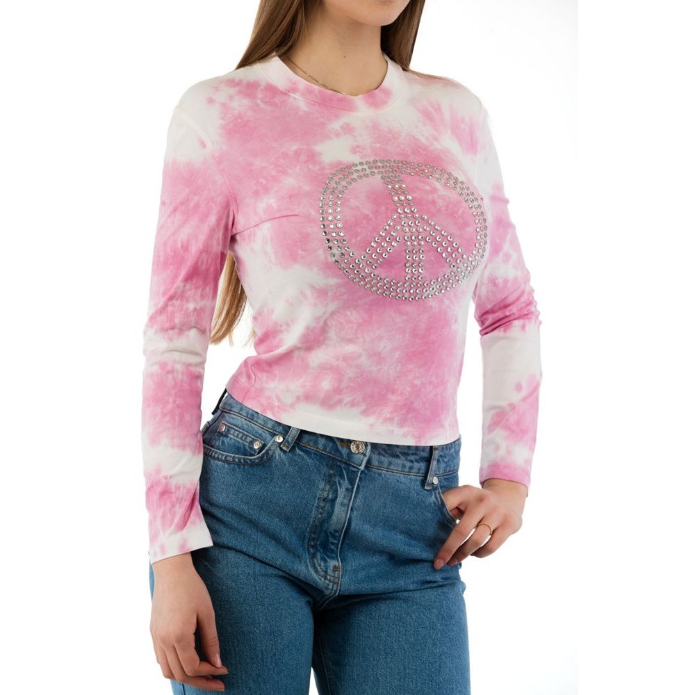 Moschino Mehrfarbiges Baumwoll-Langarmshirt