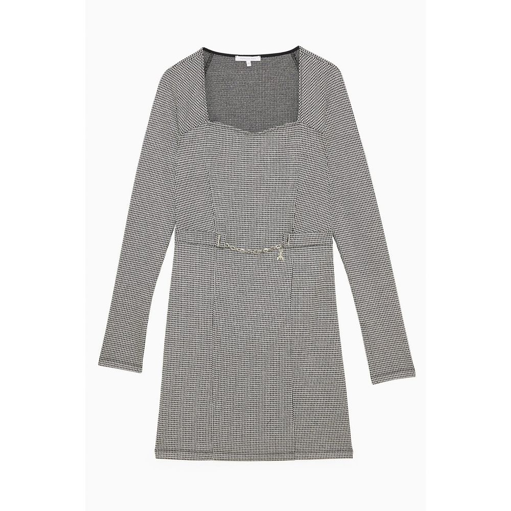 Patrizia Pepe Zweifarbige Polyester-Freizeitkleid