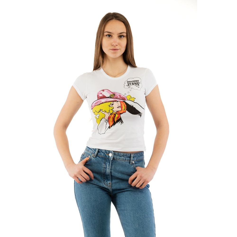 Moschino Mehrfarbiges Baumwoll-T-Shirt
