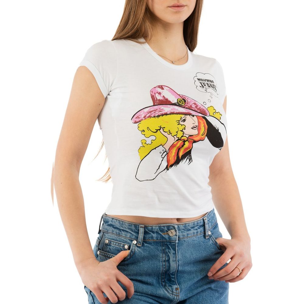 Moschino Mehrfarbiges Baumwoll-T-Shirt