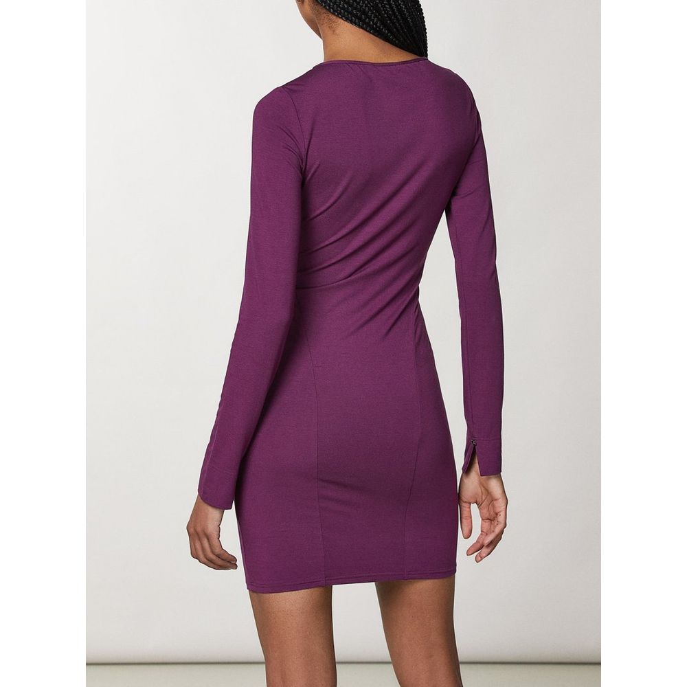 Patrizia Pepe Lila Viskose Freizeitkleid