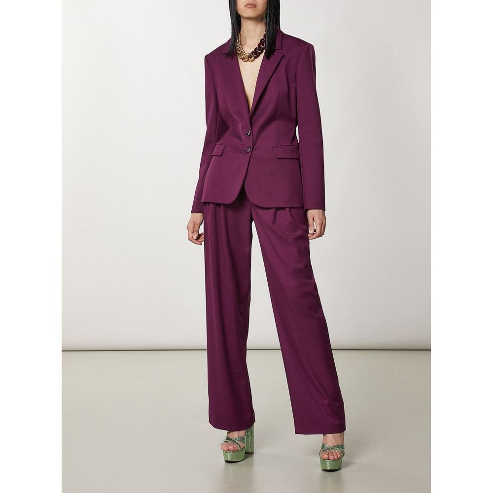 Patrizia Pepe Zweiteiliger Anzug aus violettem Polyester