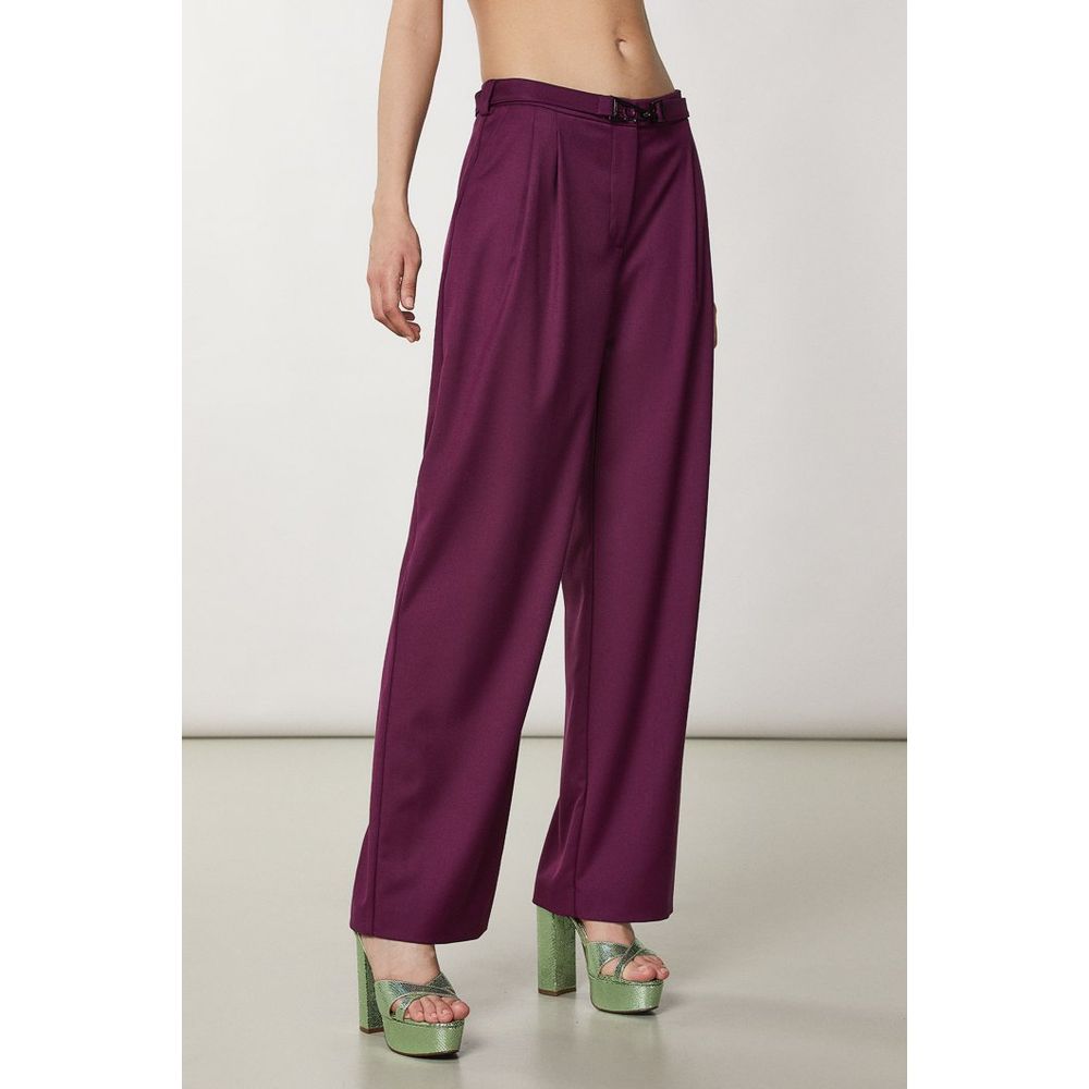 Patrizia Pepe Zweiteiliger Anzug aus violettem Polyester
