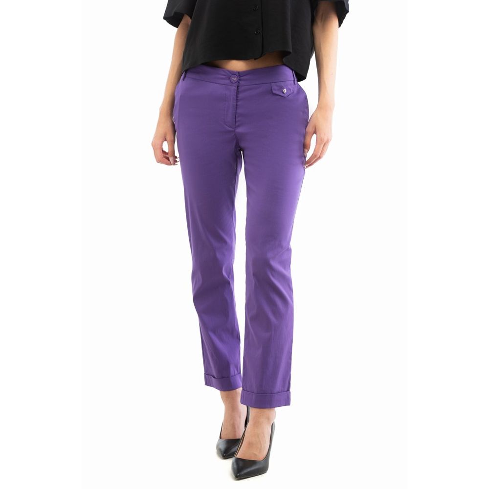 Patrizia Pepe Violette Baumwollhose im Casual-Look