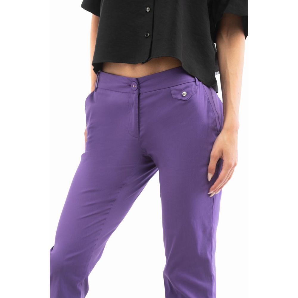 Patrizia Pepe Violette Baumwollhose im Casual-Look