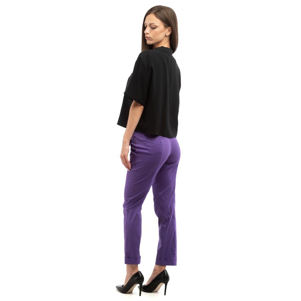 Patrizia Pepe Violette Baumwollhose im Casual-Look