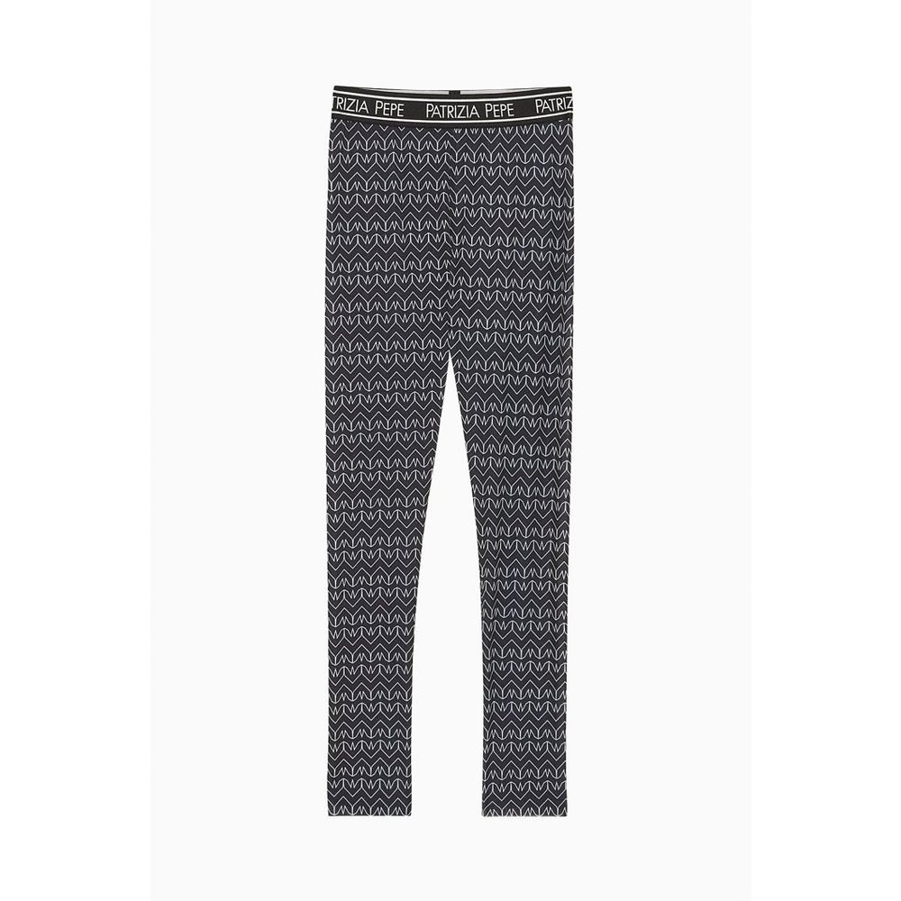 Patrizia Pepe Schwarze Leggings aus Polyester