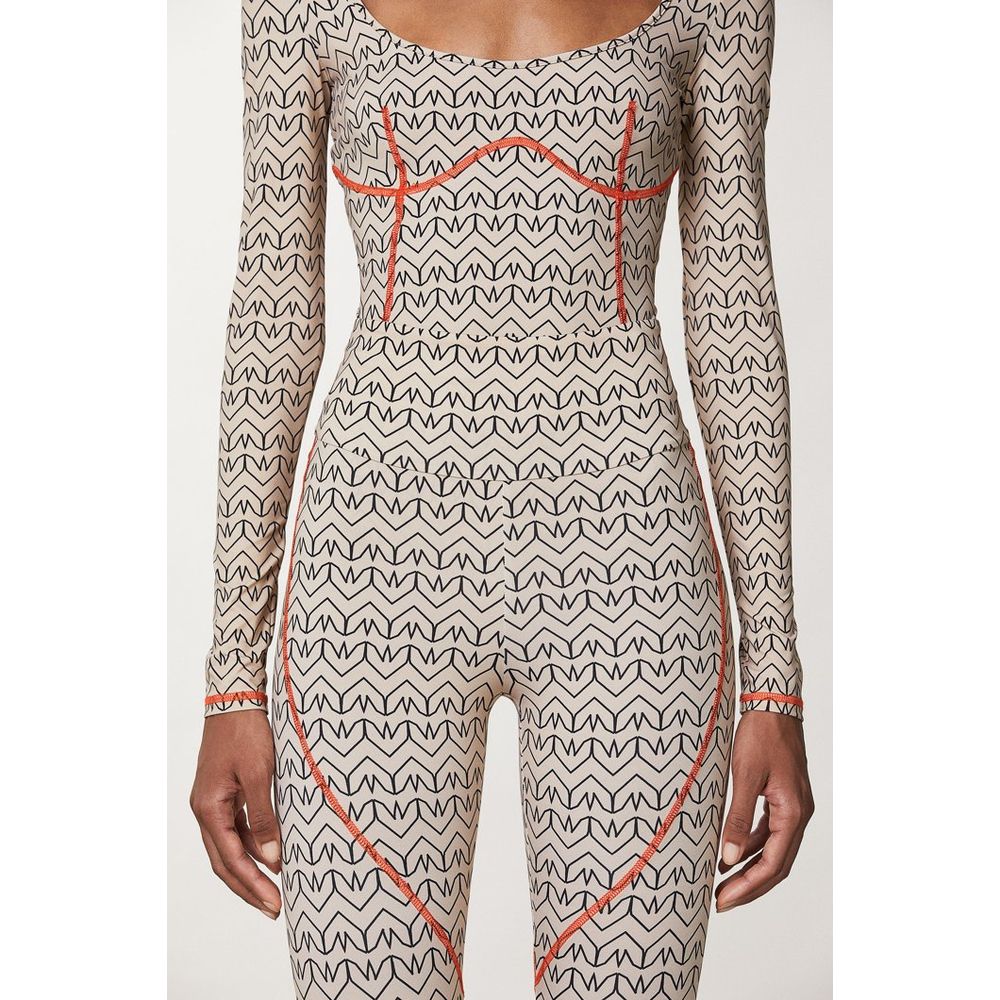 Patrizia Pepe Zweifarbige Polyamid-Sporthose