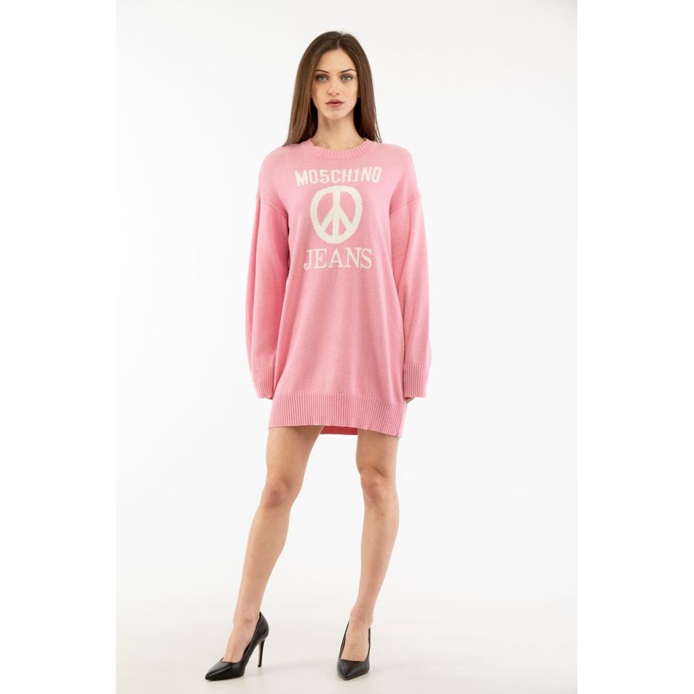 Moschino Mehrfarbiges Freizeitkleid aus Polyamid