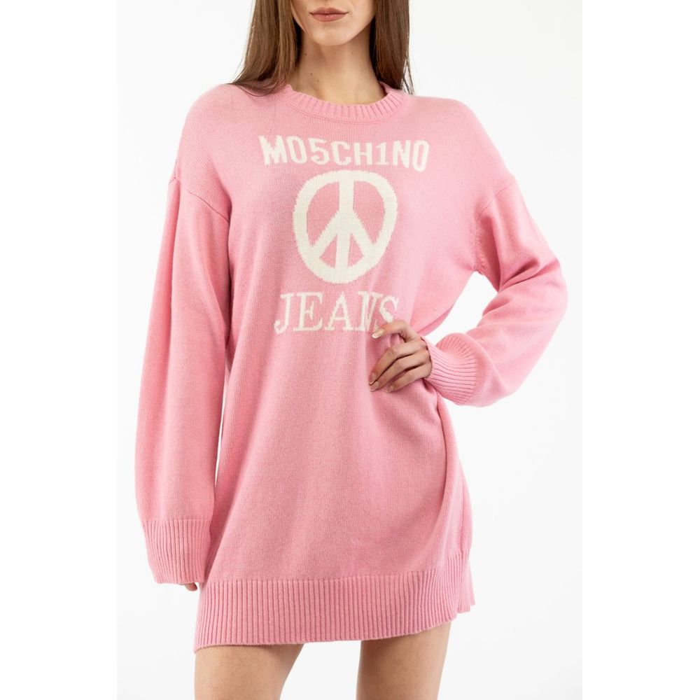 Moschino Mehrfarbiges Freizeitkleid aus Polyamid