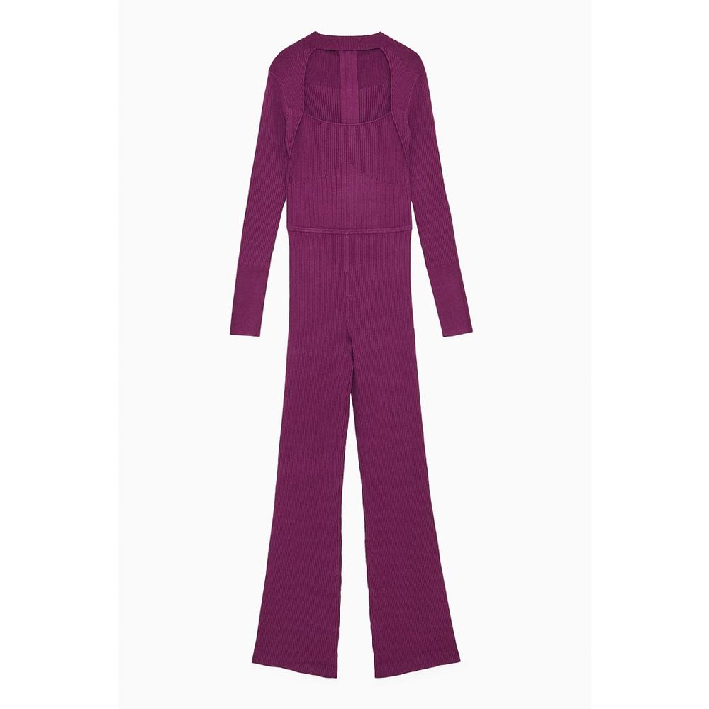 Patrizia Pepe Violetter Viskose-Jumpsuit