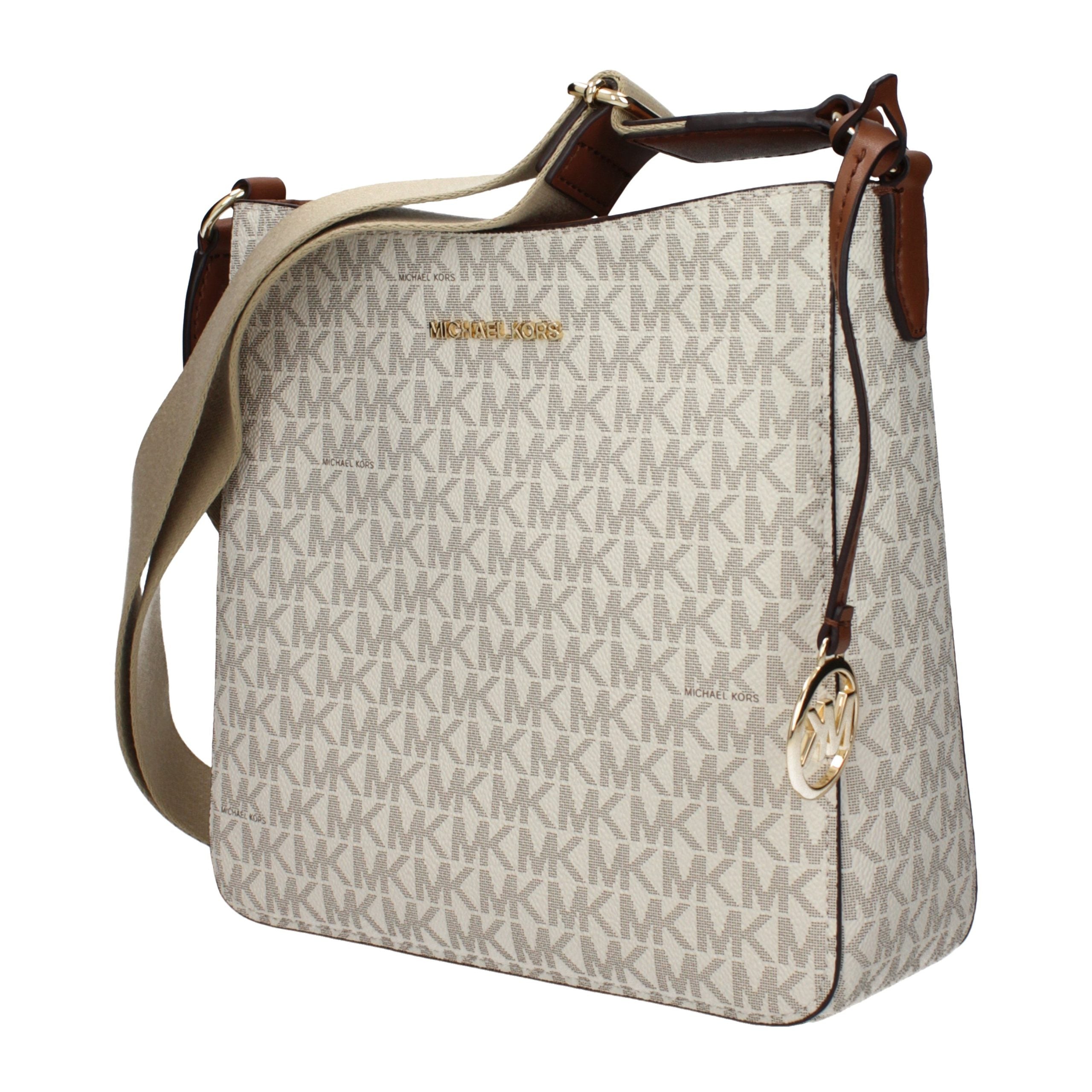 Michael Kors Beige Stoff-Umhängetasche