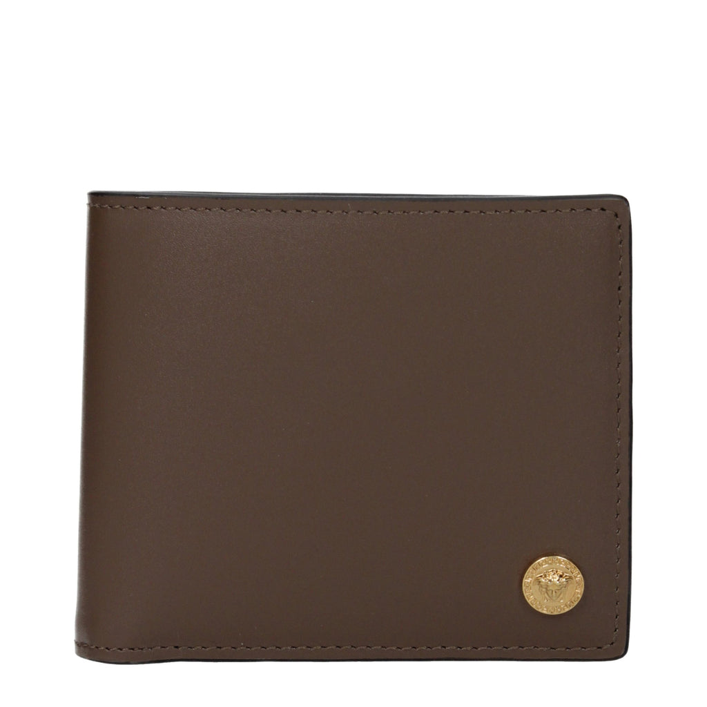 Versace Braunes Lederportemonnaie