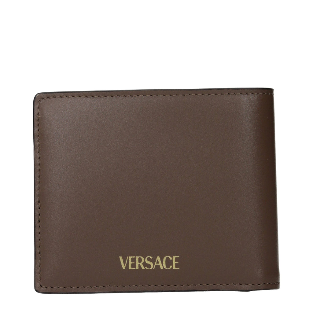 Versace Braunes Lederportemonnaie