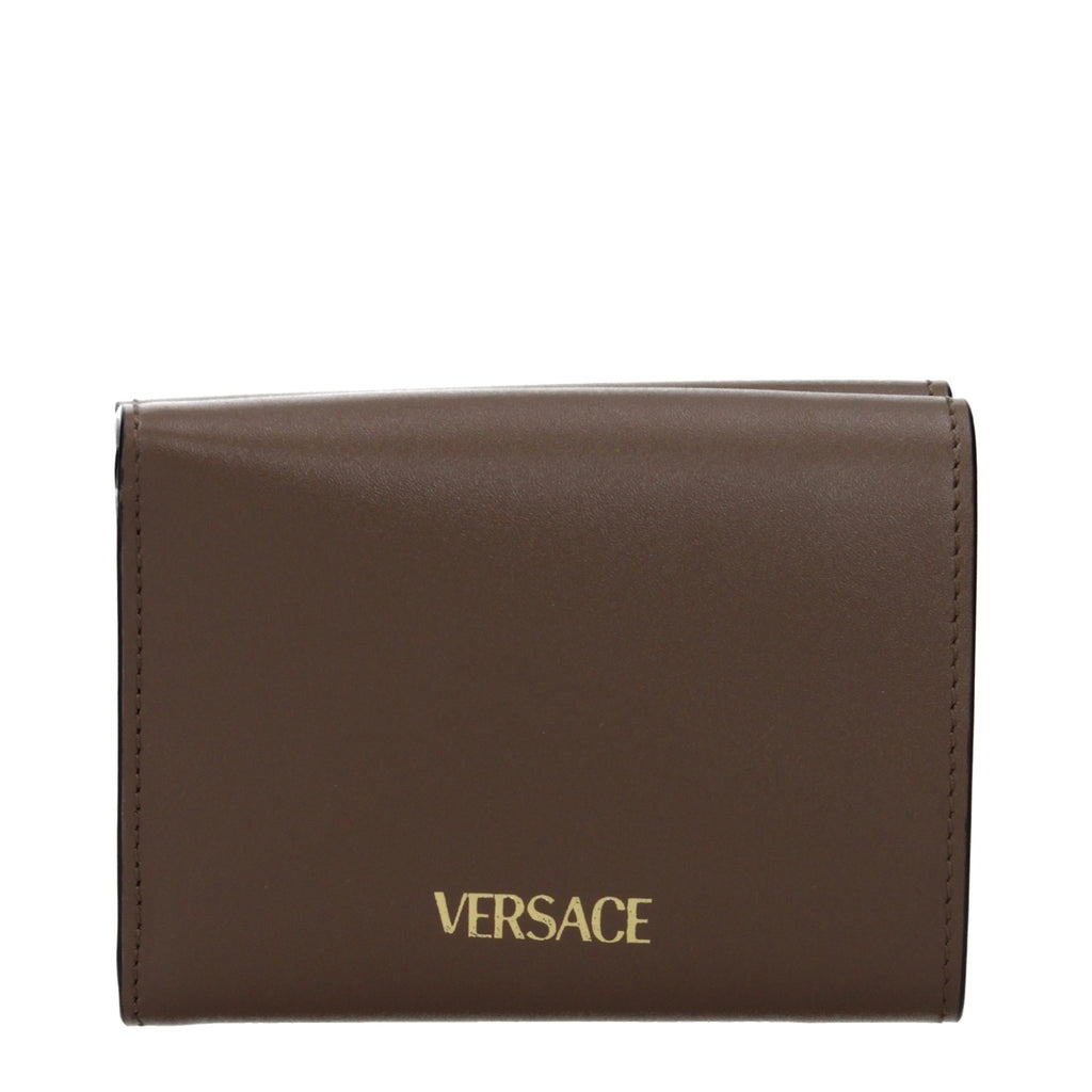 Versace Braune Ledergeldbörse