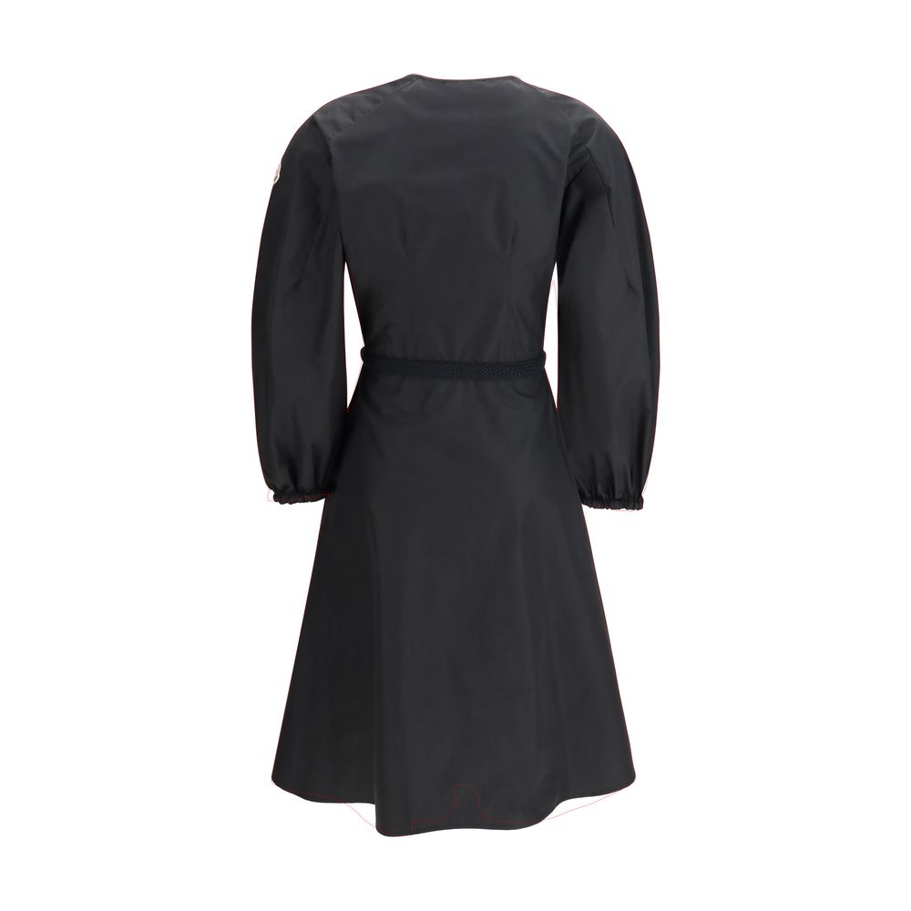 Moncler Schwarzes Baumwoll-Freizeitkleid