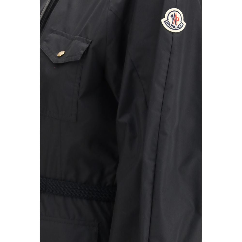 Moncler Schwarzes Baumwoll-Freizeitkleid