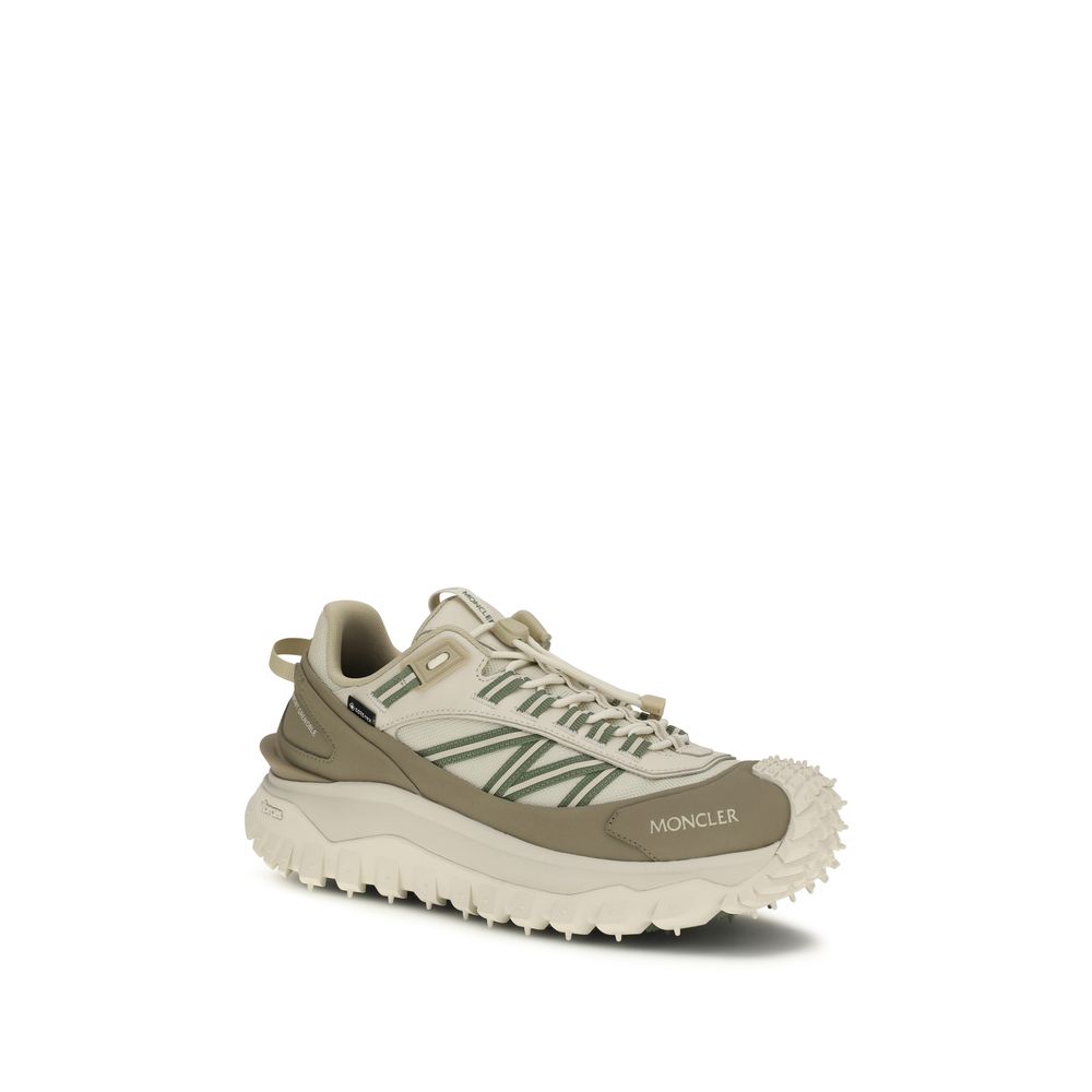 Moncler Beige Polyamid-Sneakers für sportliche Aktivitäten