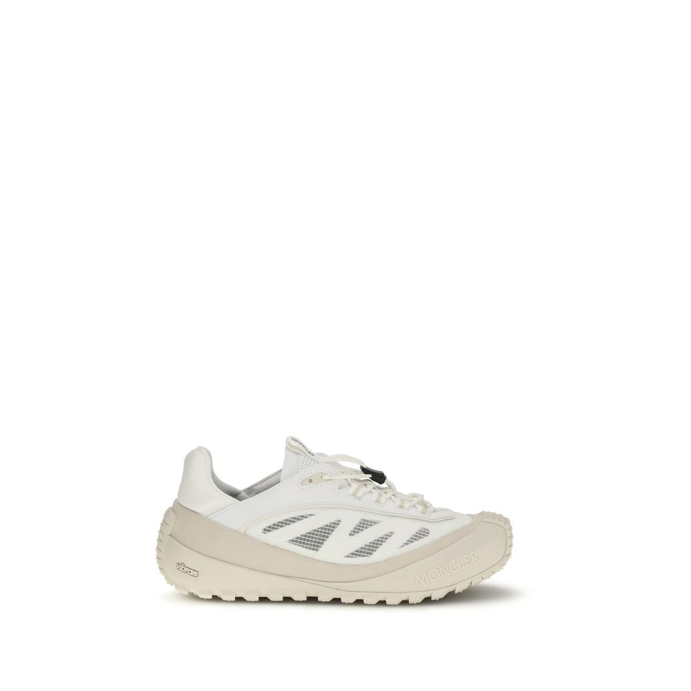 Moncler Weiße Sneaker aus Polyester für sportliche Looks