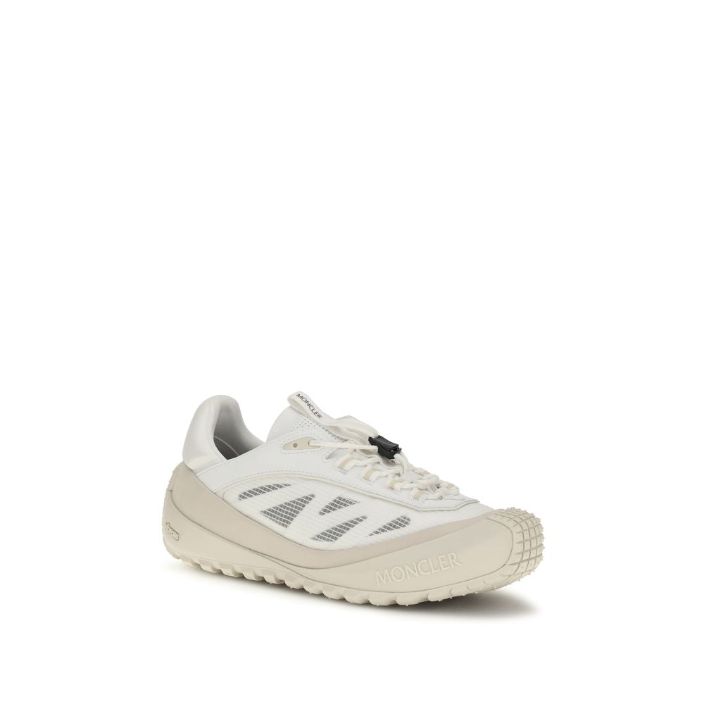 Moncler Weiße Sneaker aus Polyester für sportliche Looks
