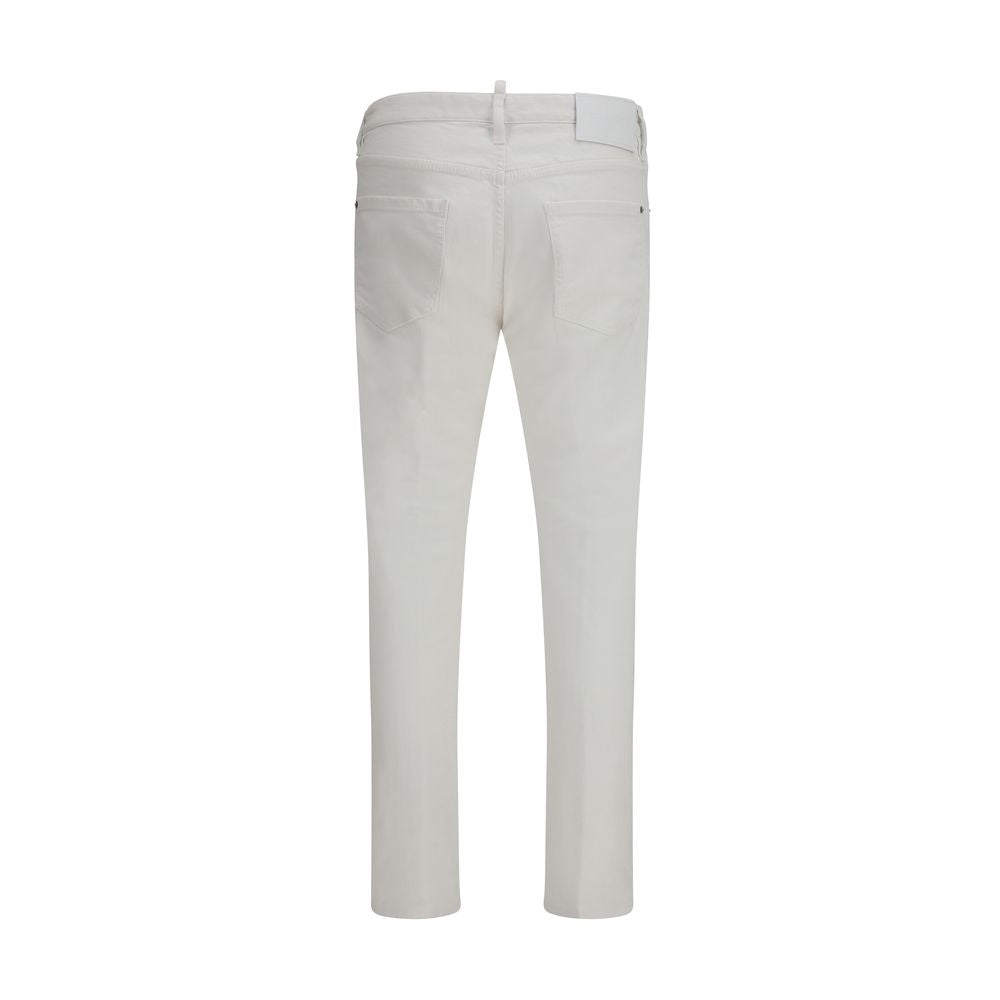 Dsquared² Weiße Baumwoll-Jeans aus Denim