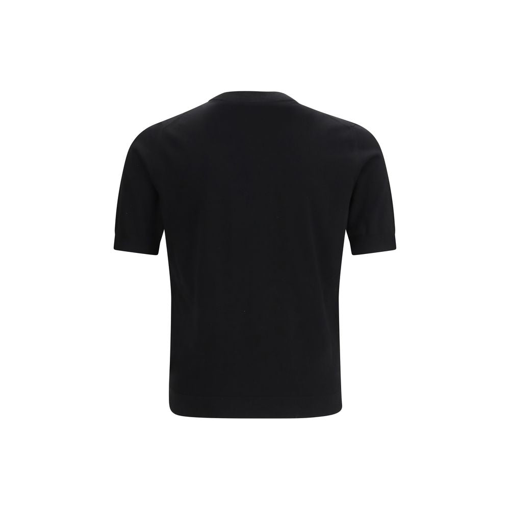 Prada Schwarzes Baumwoll-T-Shirt