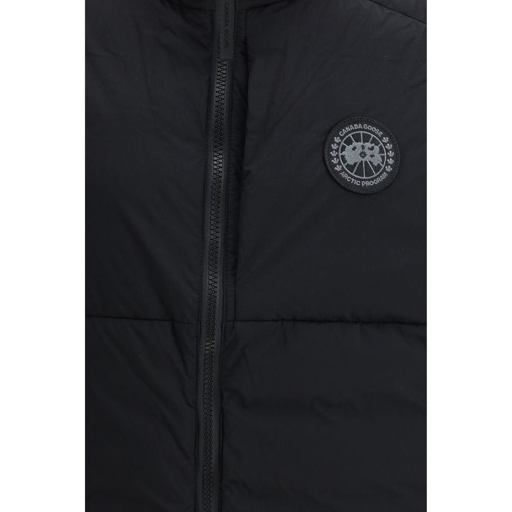 Canada Goose Schwarze ärmellose Jacke aus Polyamid